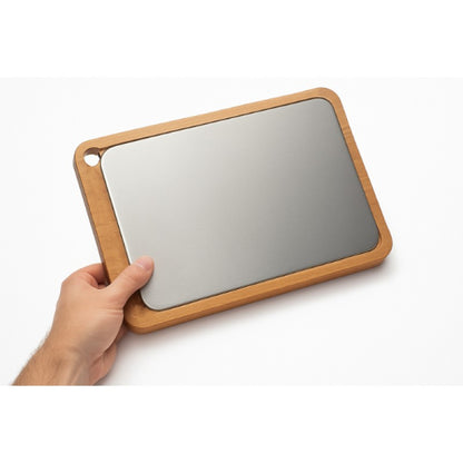 Ahşap Paslanmaz Çelik Kesim ve Sunum Tahtası